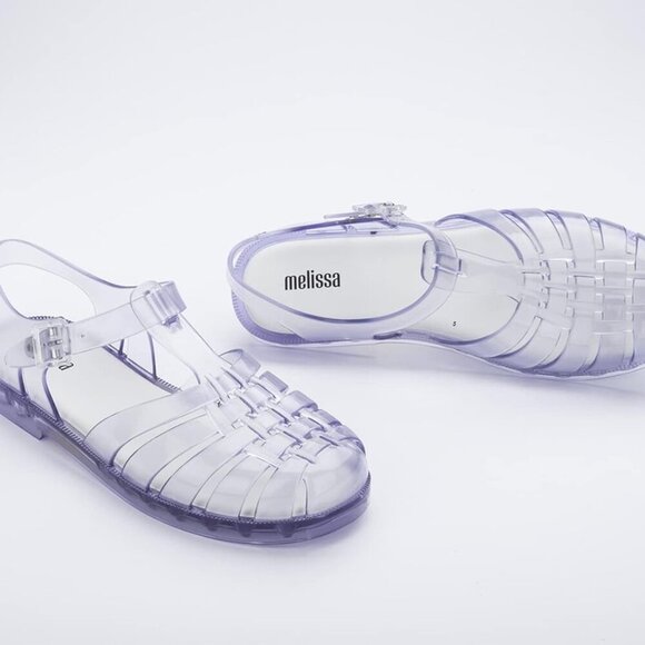 Women Jelly Sandal Synthetic Adjustable Sandals 8 Translucent Comfort Eco - Picture 5 of 9